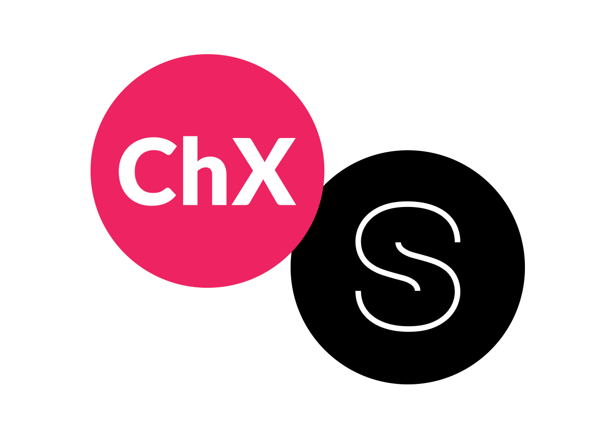 Logo Stefani Rohrbeck und Kreisgrafik mit den Buchstaben „ChX“ für Change Experience